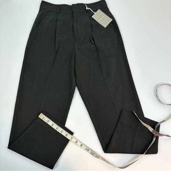 Everlane Women’s NWT Black Minimalist The Way-High‎ Taper Pant 4/W29.25/L26.5 - Picture 10 of 10